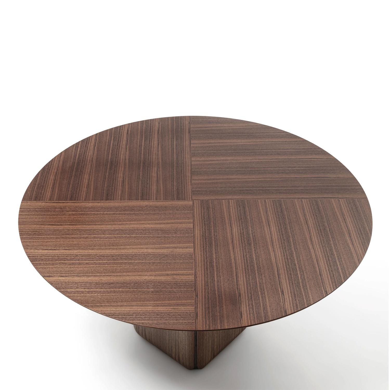 Italian Pax Walnut Round Table For Sale
