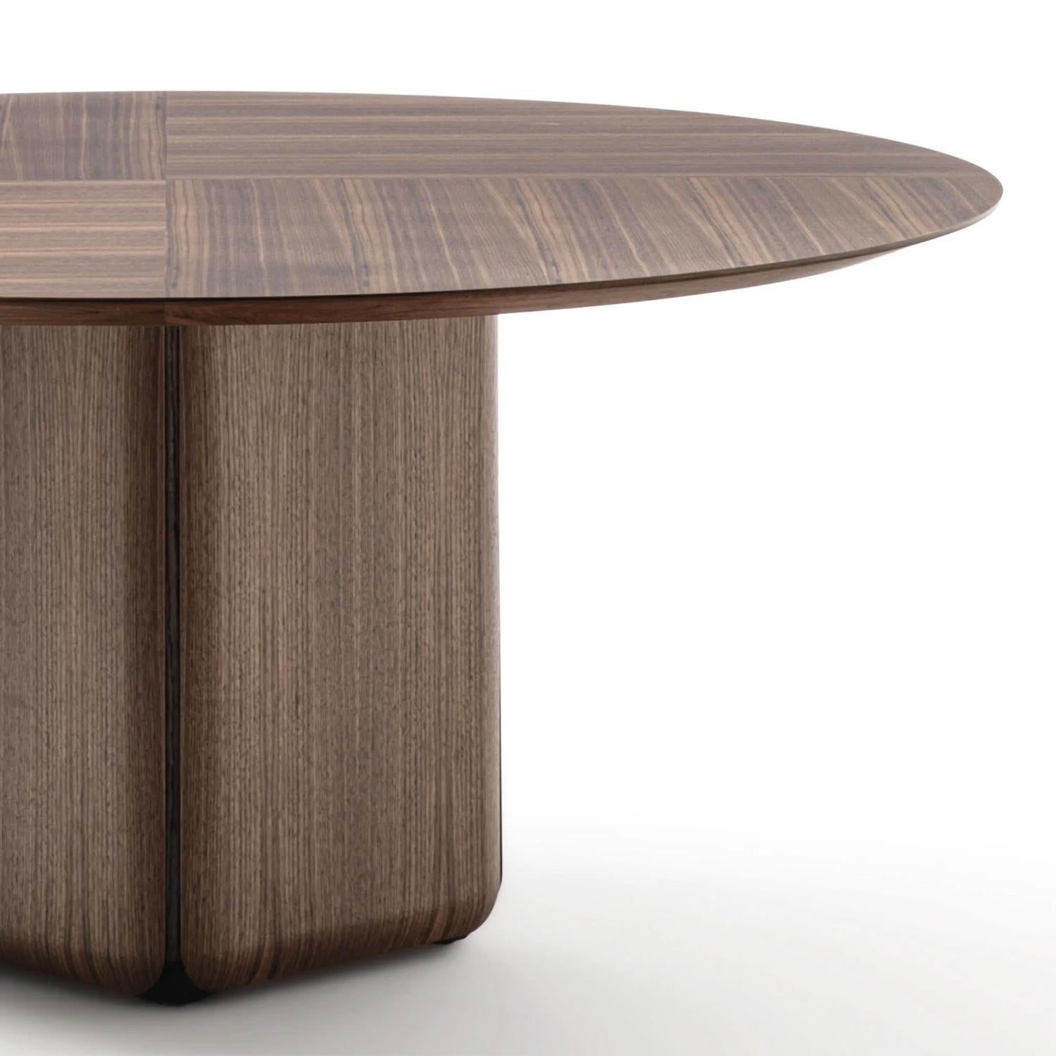 Contemporary Pax Walnut Round Table For Sale
