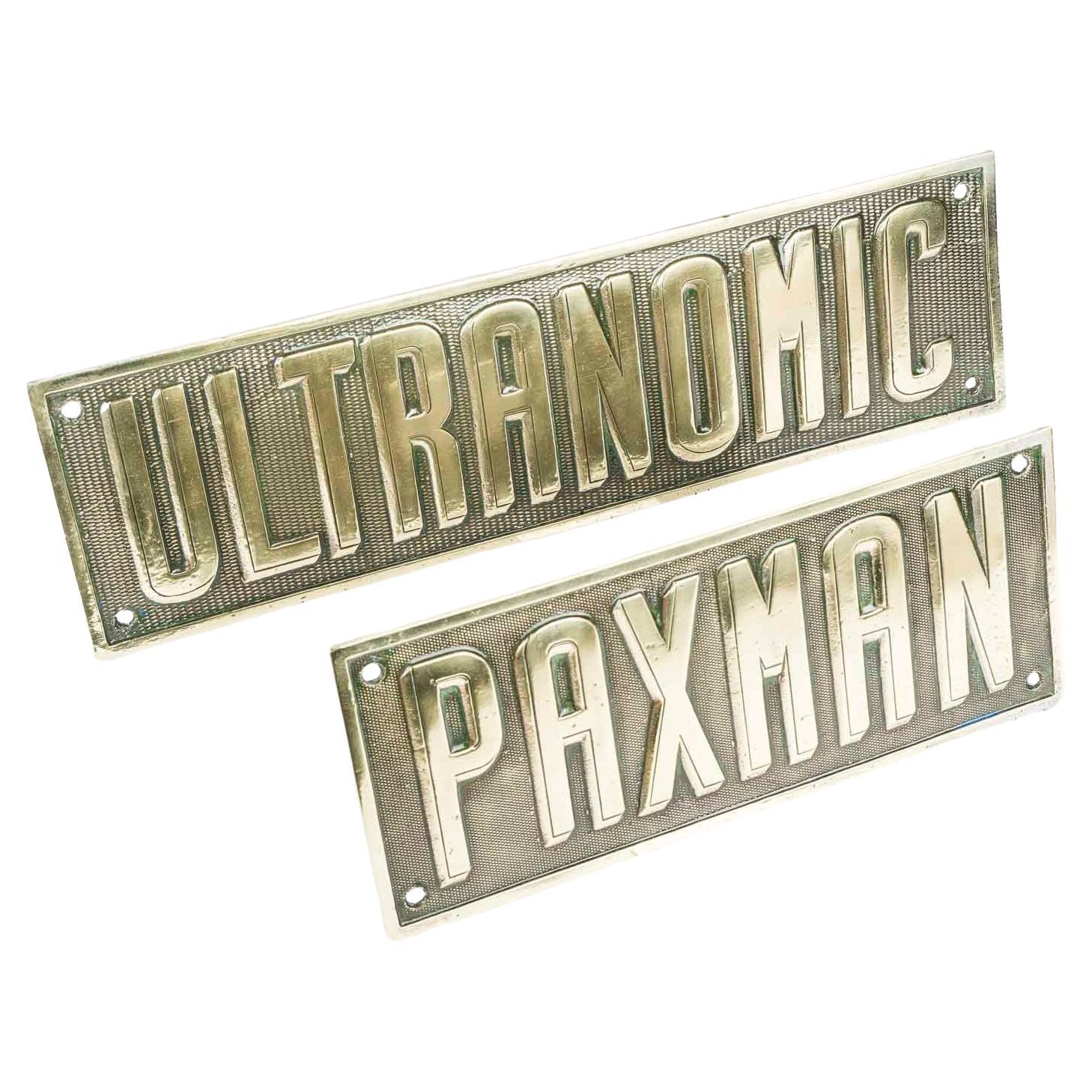 Plaques de chaudière en laiton PAXMAN et ULTRANOMIC en vente