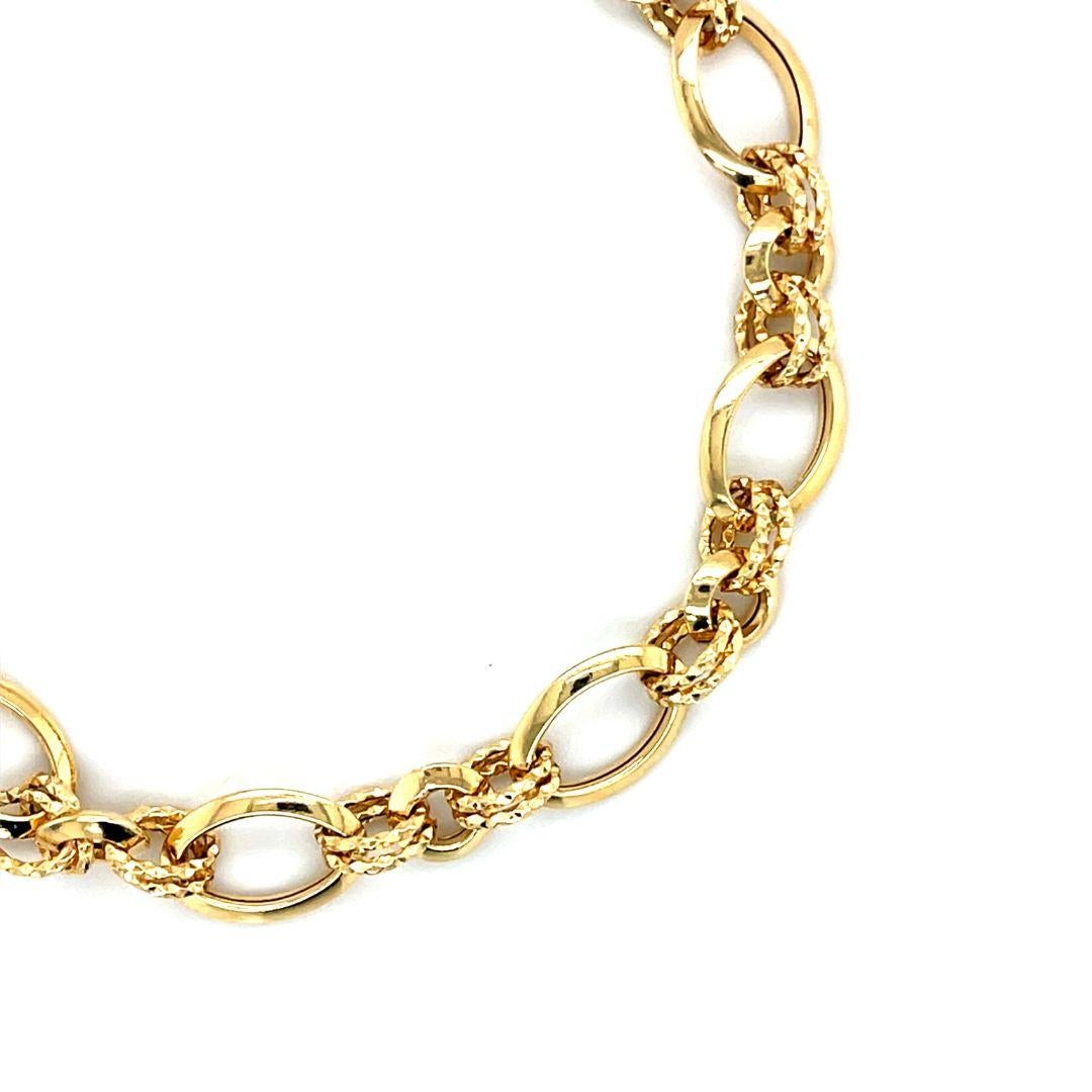 Pulsera de cadena de oro de 18 quilates Paxton Contemporáneo en venta