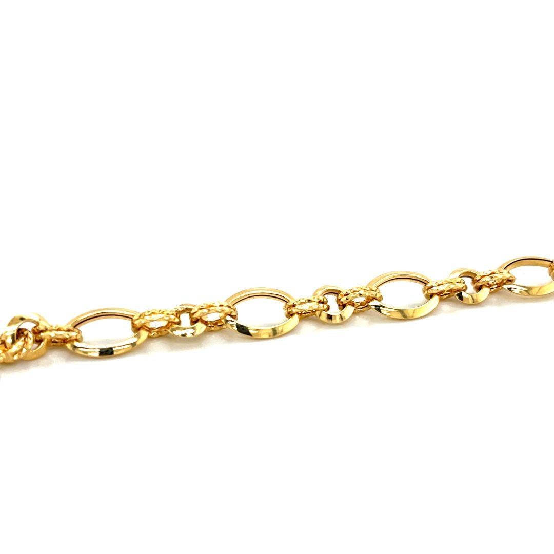 Femenino o masculino Pulsera de cadena de oro de 18 quilates Paxton en venta