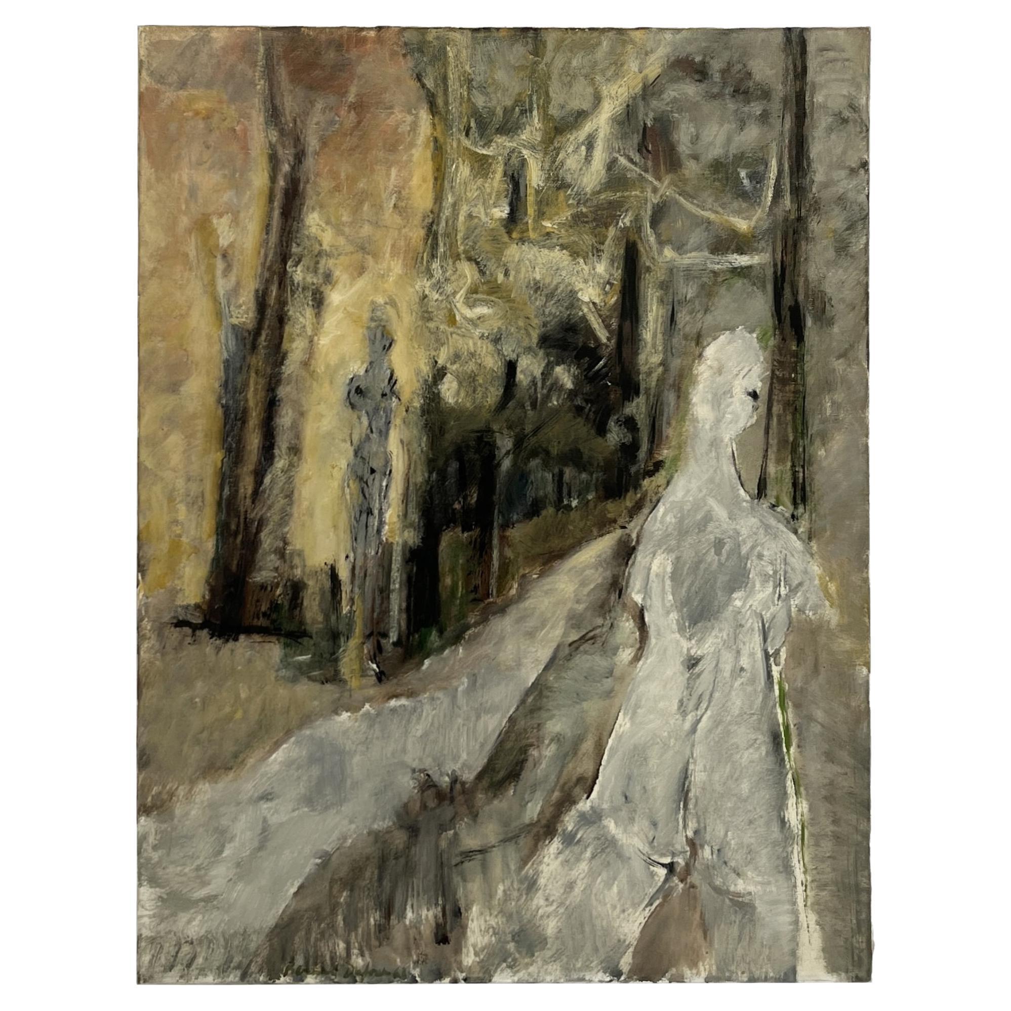 « Paysage 1963 » par Bernard Dufour « Biennale de Venise », huile sur toile, 1963 en vente