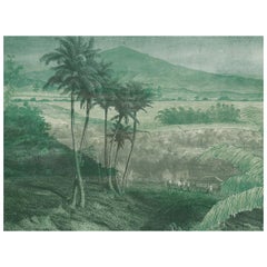 Paysage Lointain - custom mural wallpaper (neutral grey)
