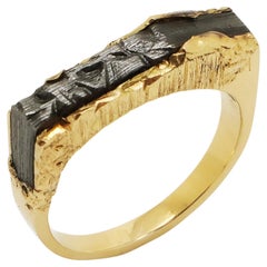 Paysages Gris Magma Ring by Karl Mazlo