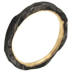 Paysages Gris Simple Line Ring by Karl Mazlo