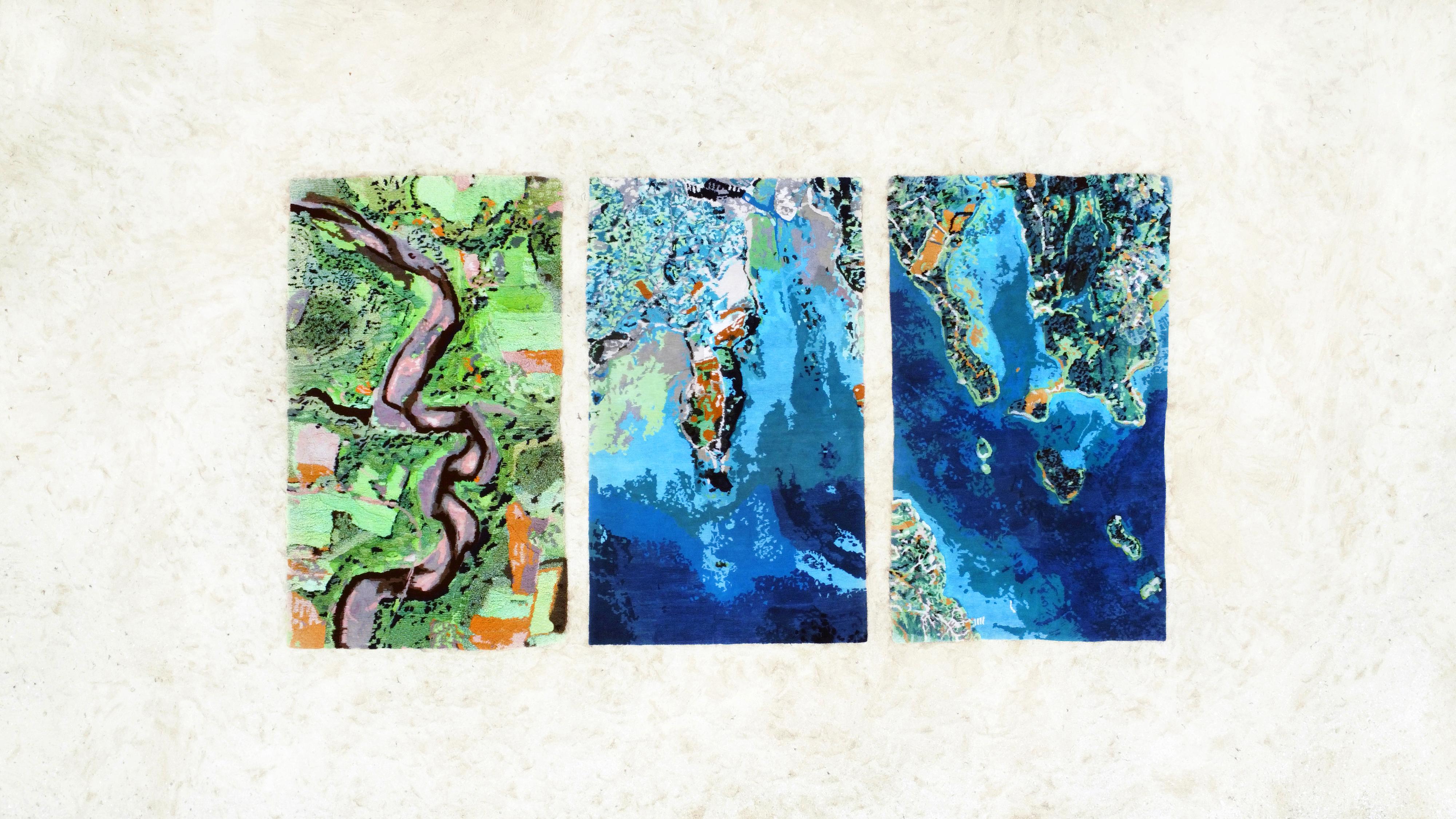 Pays'âges Laïta River Tapestry-Témoignage en vente 5
