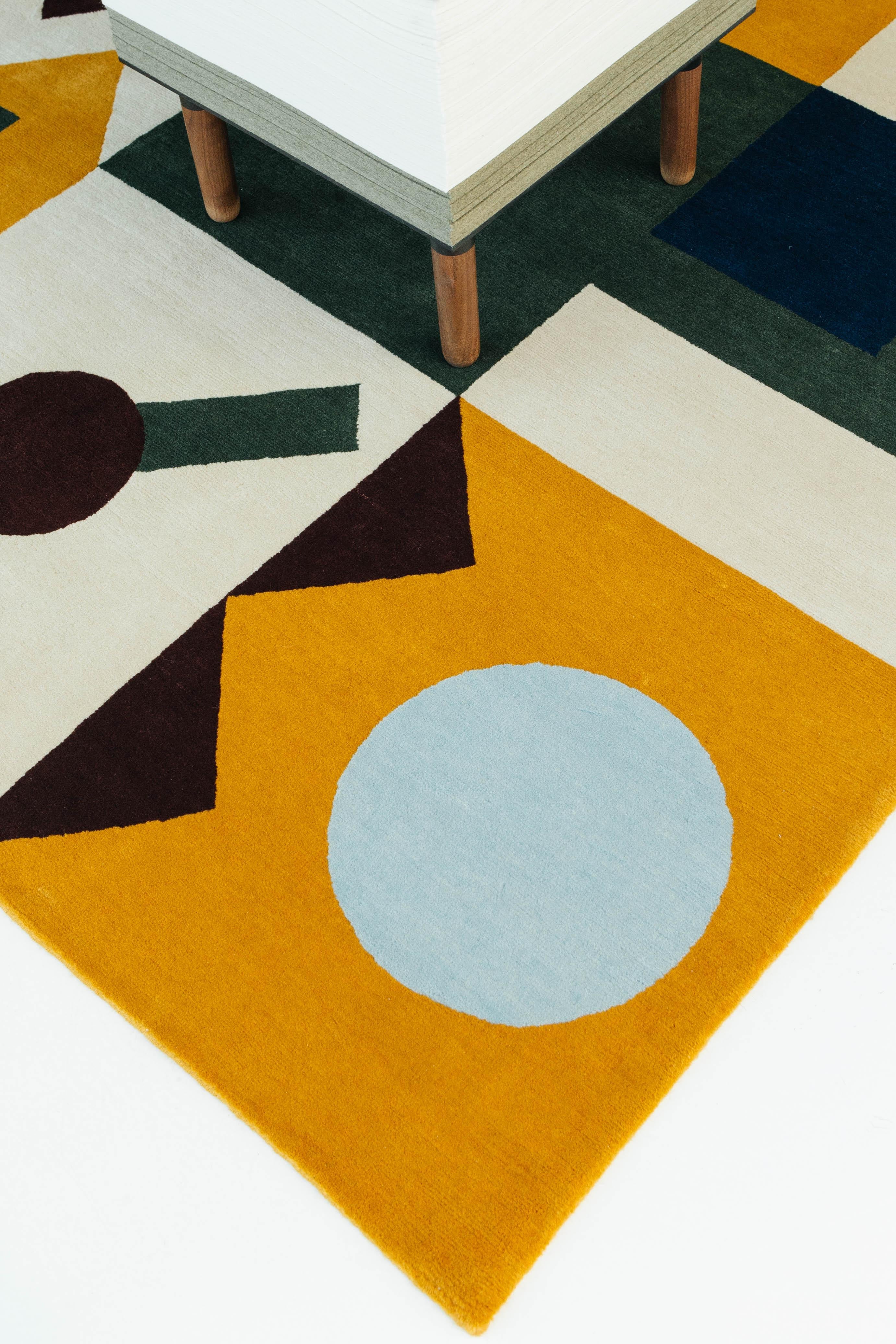 Modern Pazzo Rug by Form Design Studio, Baci Collection from Mehraban For Sale