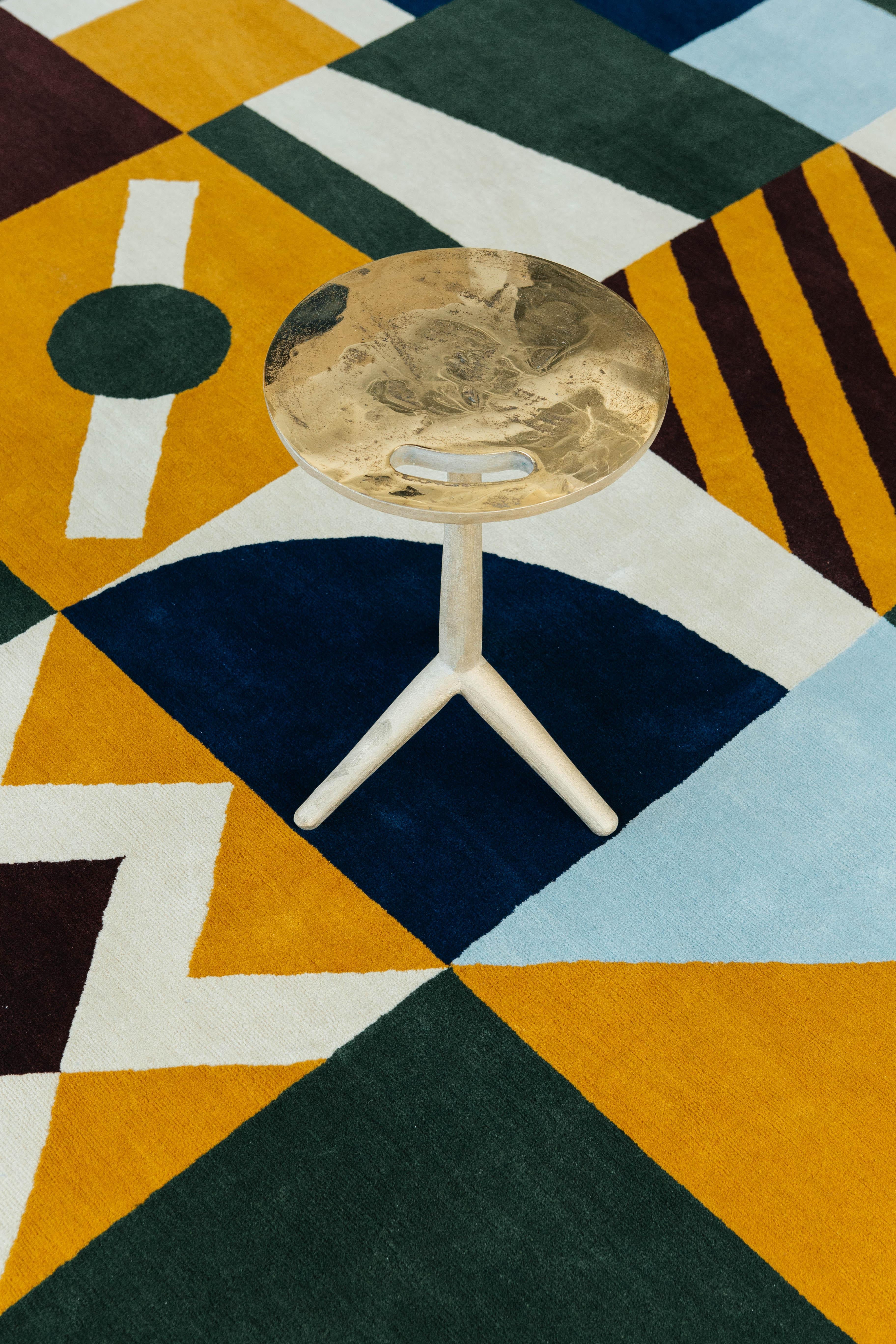 Hand-Woven Pazzo Rug by Form Design Studio, Baci Collection from Mehraban For Sale