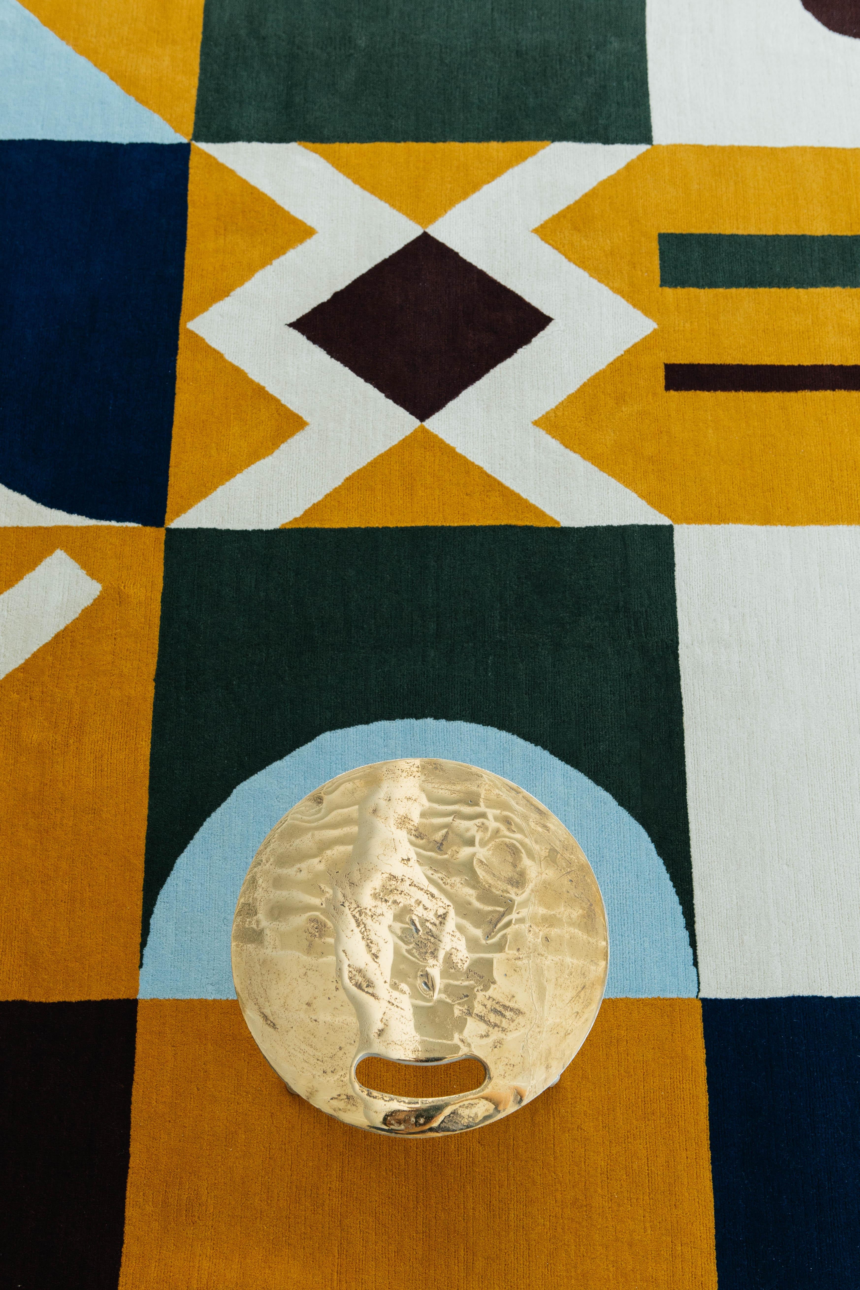 Pazzo Rug by Form Design Studio, Baci Collection from Mehraban In New Condition For Sale In WEST HOLLYWOOD, CA