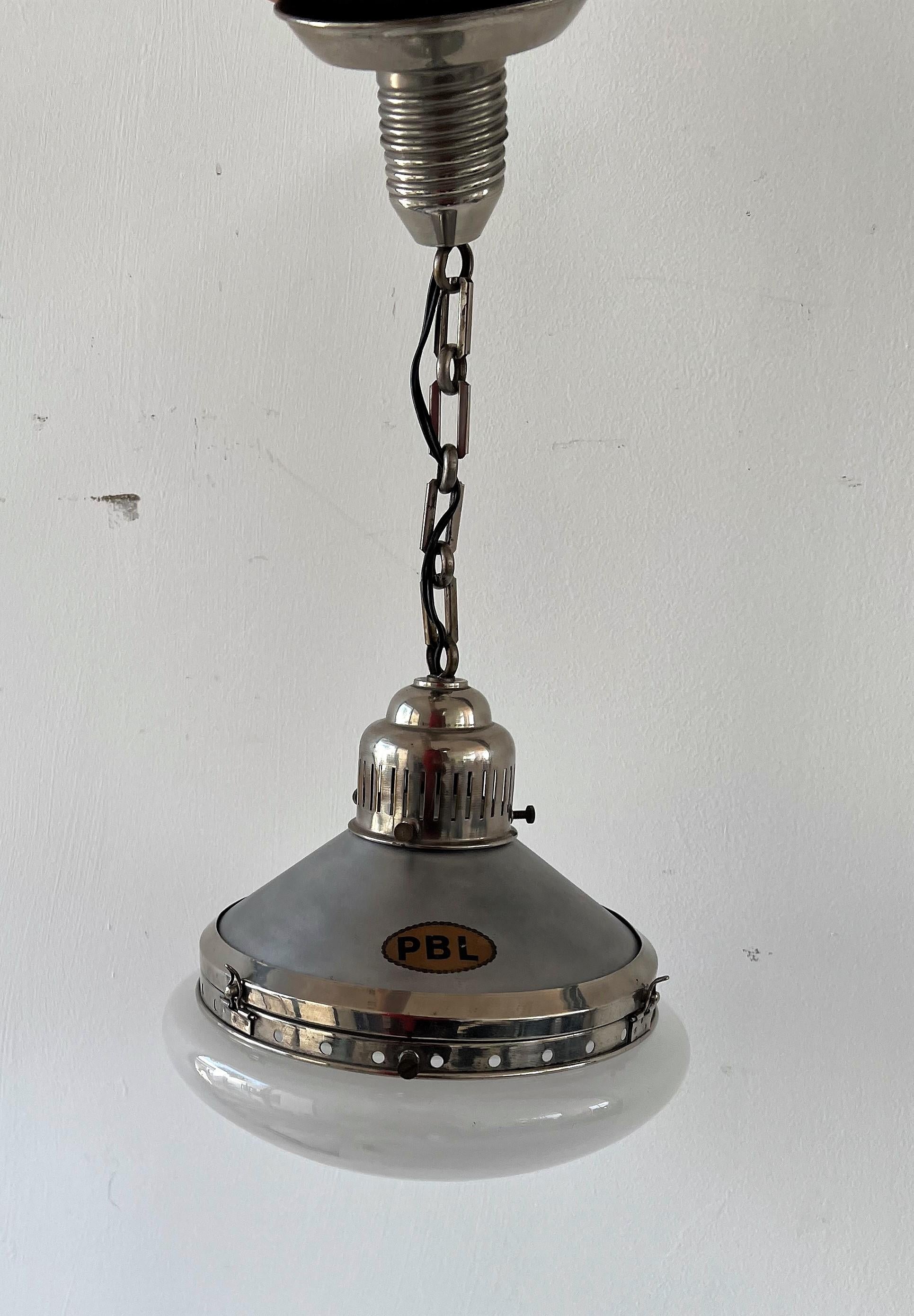 PBL Pendant Light, France, circa 1930 For Sale 8