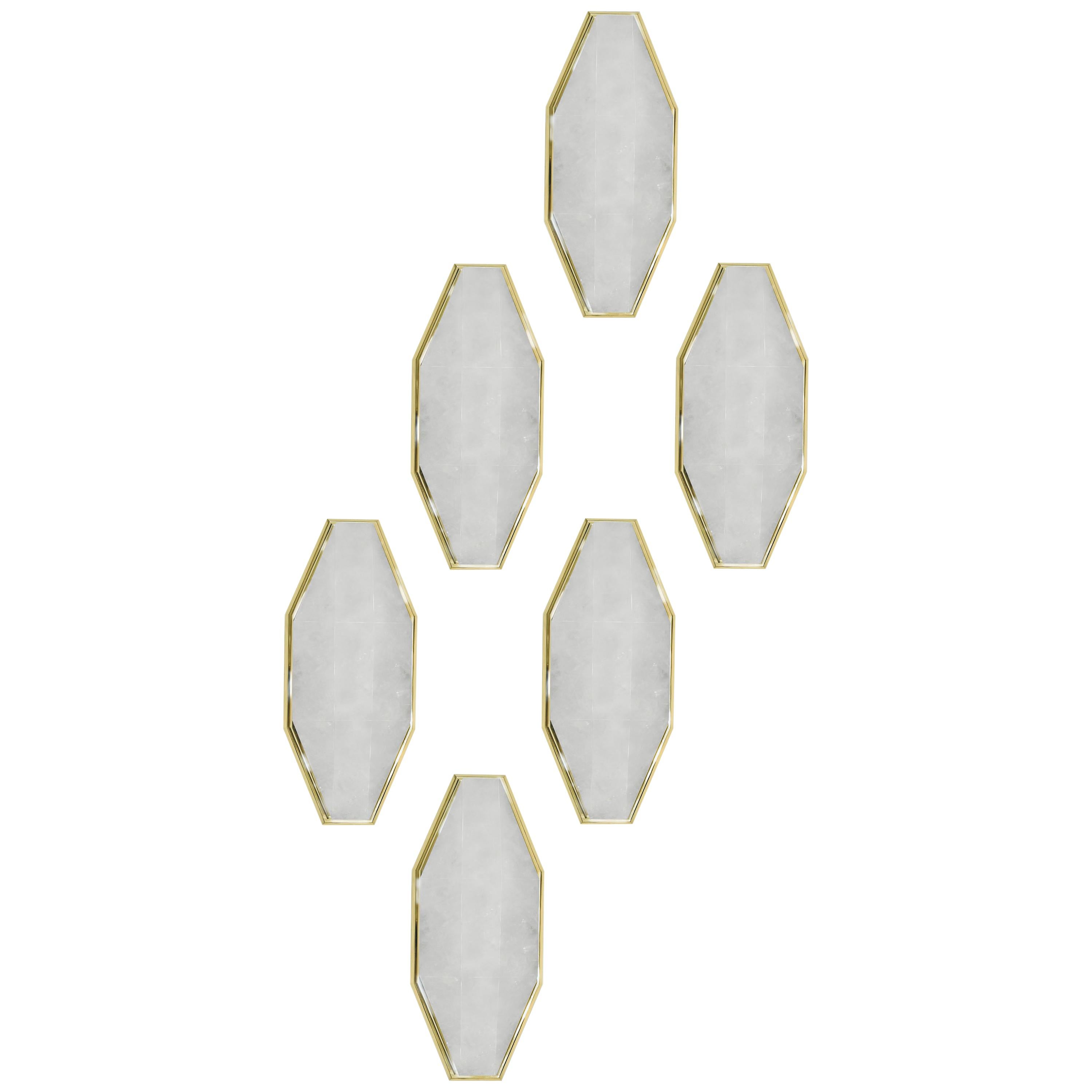 PBW Rock Crystal Sconces by Phoenix For Sale