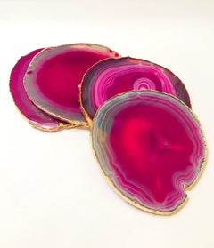 PC Consolidated Listings, Two Sets of Semi-Precious Gemstone Coasters 