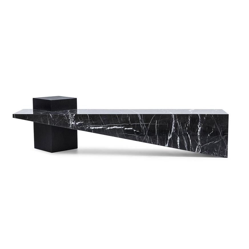 black marble bench