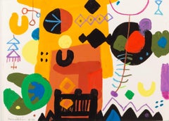 Porta della Townes, Marocco, pittura a guazzo e pastello, 1991