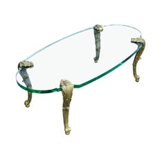 P.E Guerin Bronze and Glass Coffee Table