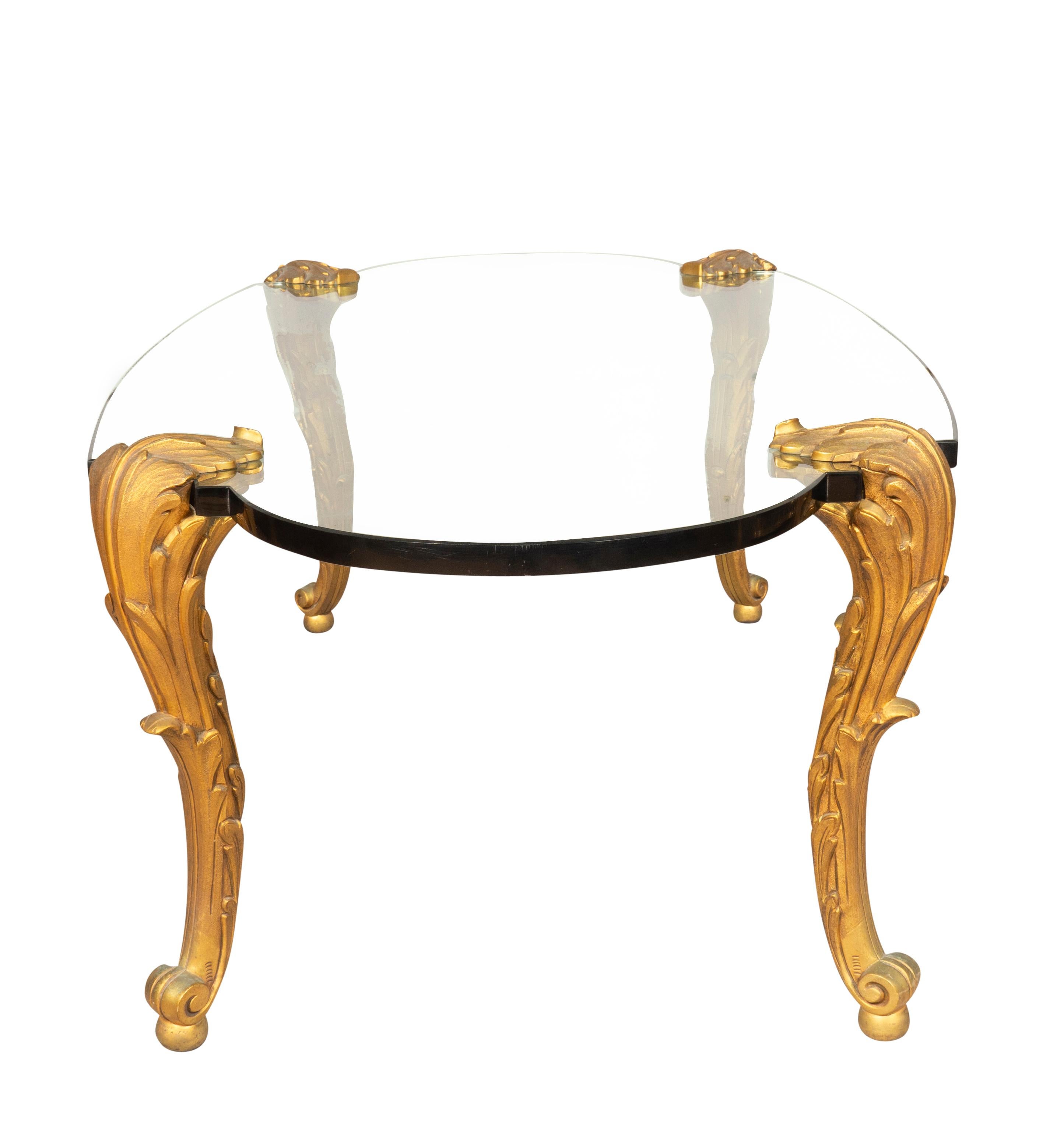 P.E Guerin Gilt Bronze and Glass Coffee Table 5
