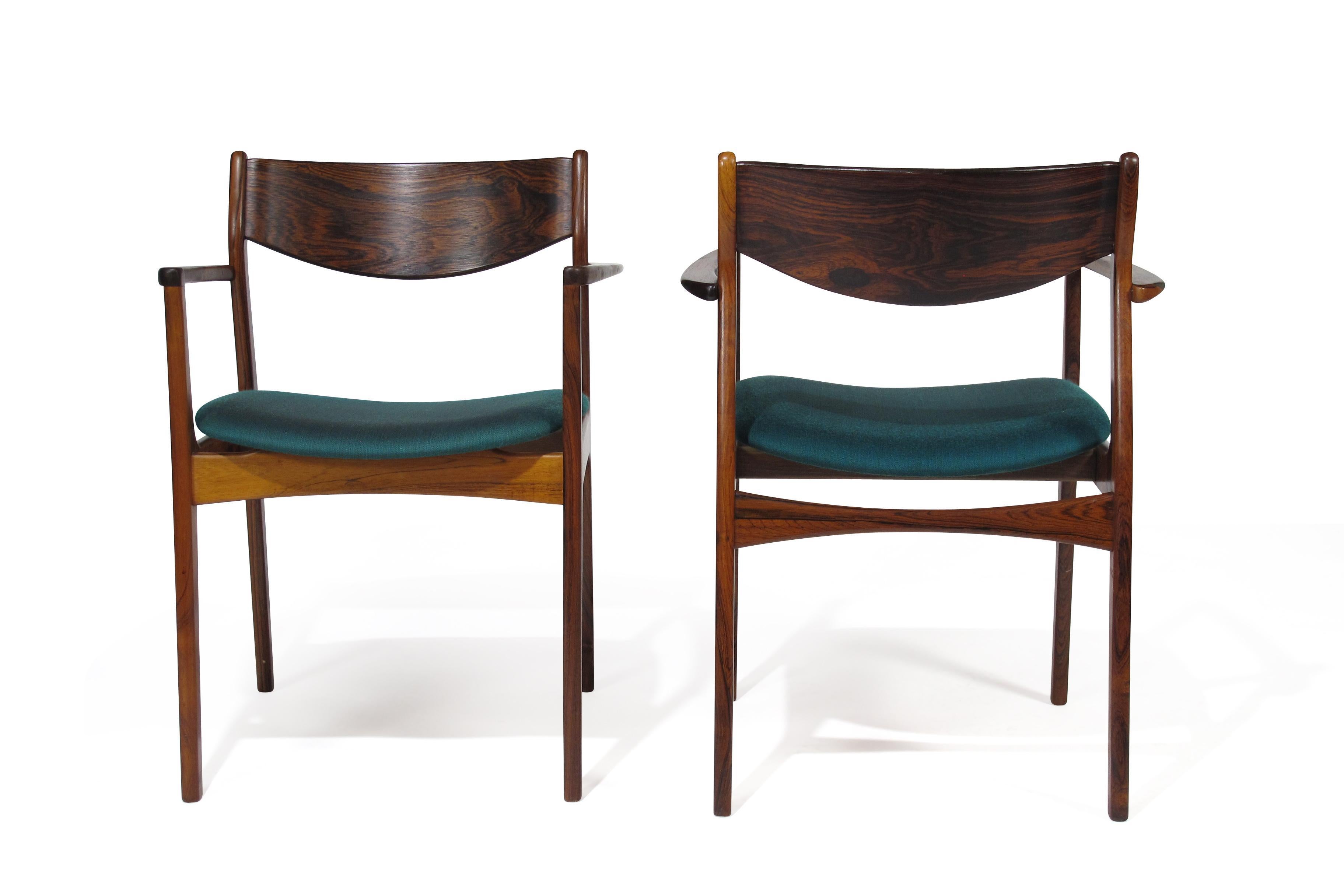 P.E. Jorgensen Rosewood Dining Armchairs 3