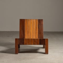 Pé'' Lounge Chair aus Holz, von Zanini de Zanine, brasilianisches zeitgenössisches Design