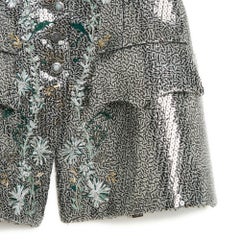 PE2016 Louis Vuitton Ghesquiere Veste FR38 Silver yearn sequins SS2018 Jacket US