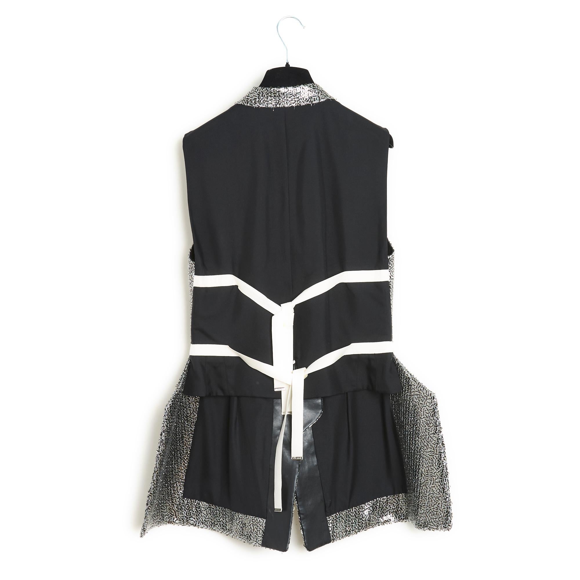 PE2016 Louis Vuitton Ghesquiere Veste FR38 Lentejuelas plateadas SS2018 Chaqueta US en venta 2
