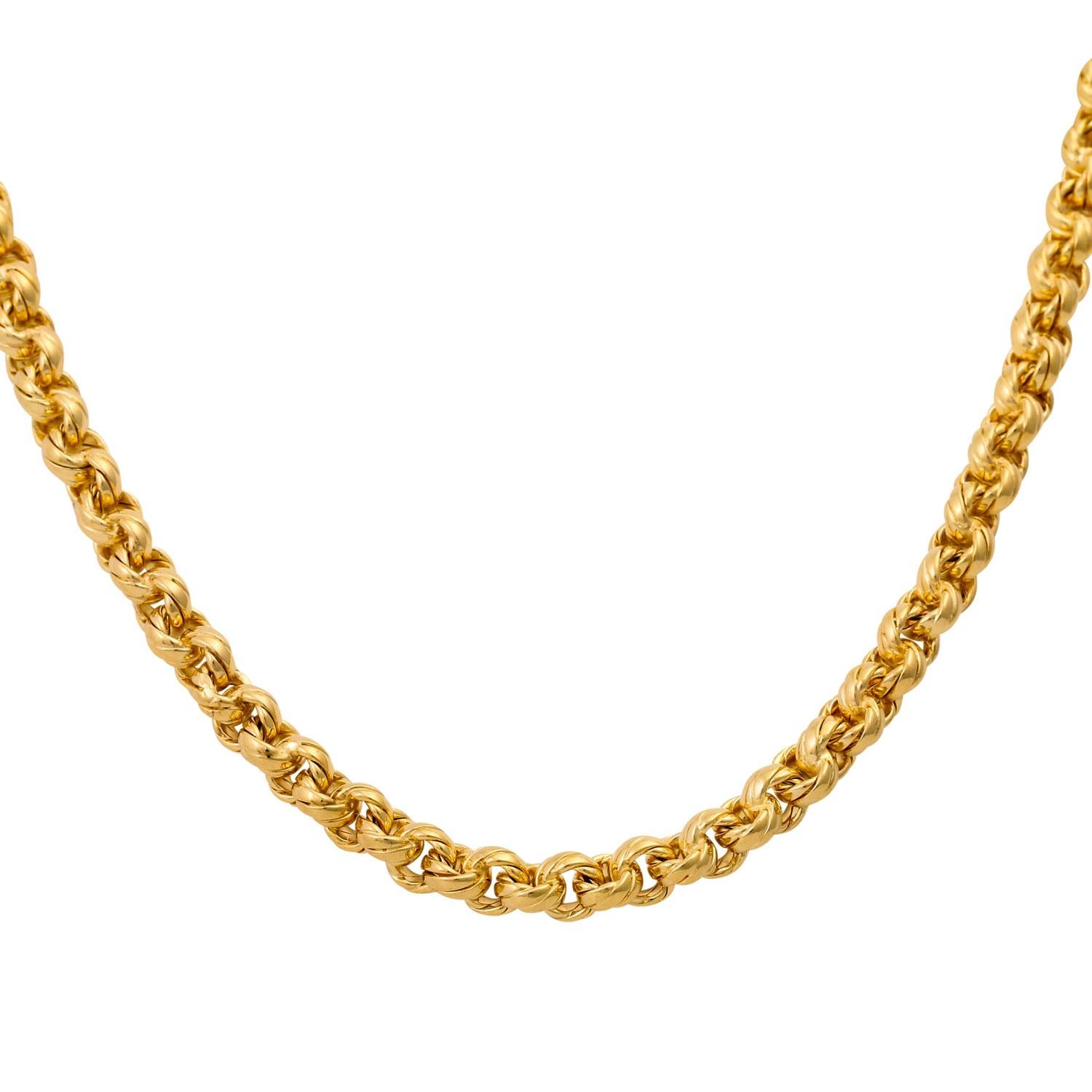Pea necklace, GG 18 K. L.: approx. 45 cm. Handwork!
