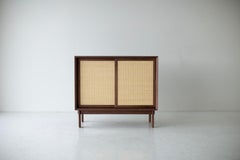 Peabody Cane Front Credenza, Modern Walnut Credenza, Cane Front, Walnut, Craftas