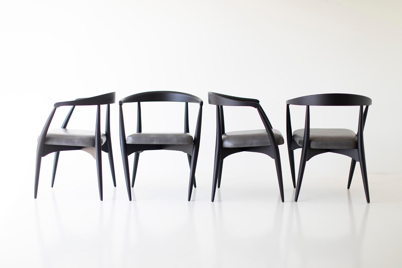 Mid-Century Modern Peabody Modern Dining Chairs For Sale