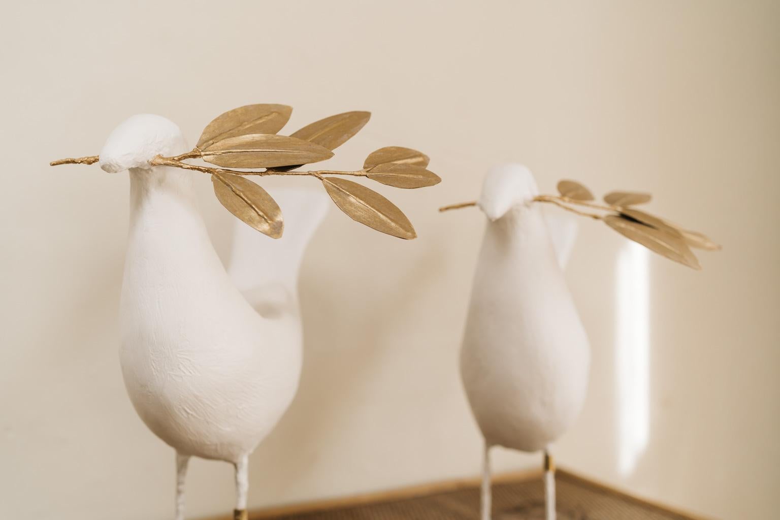 Contemporary Peace Birds by Jose Esteves For Sale