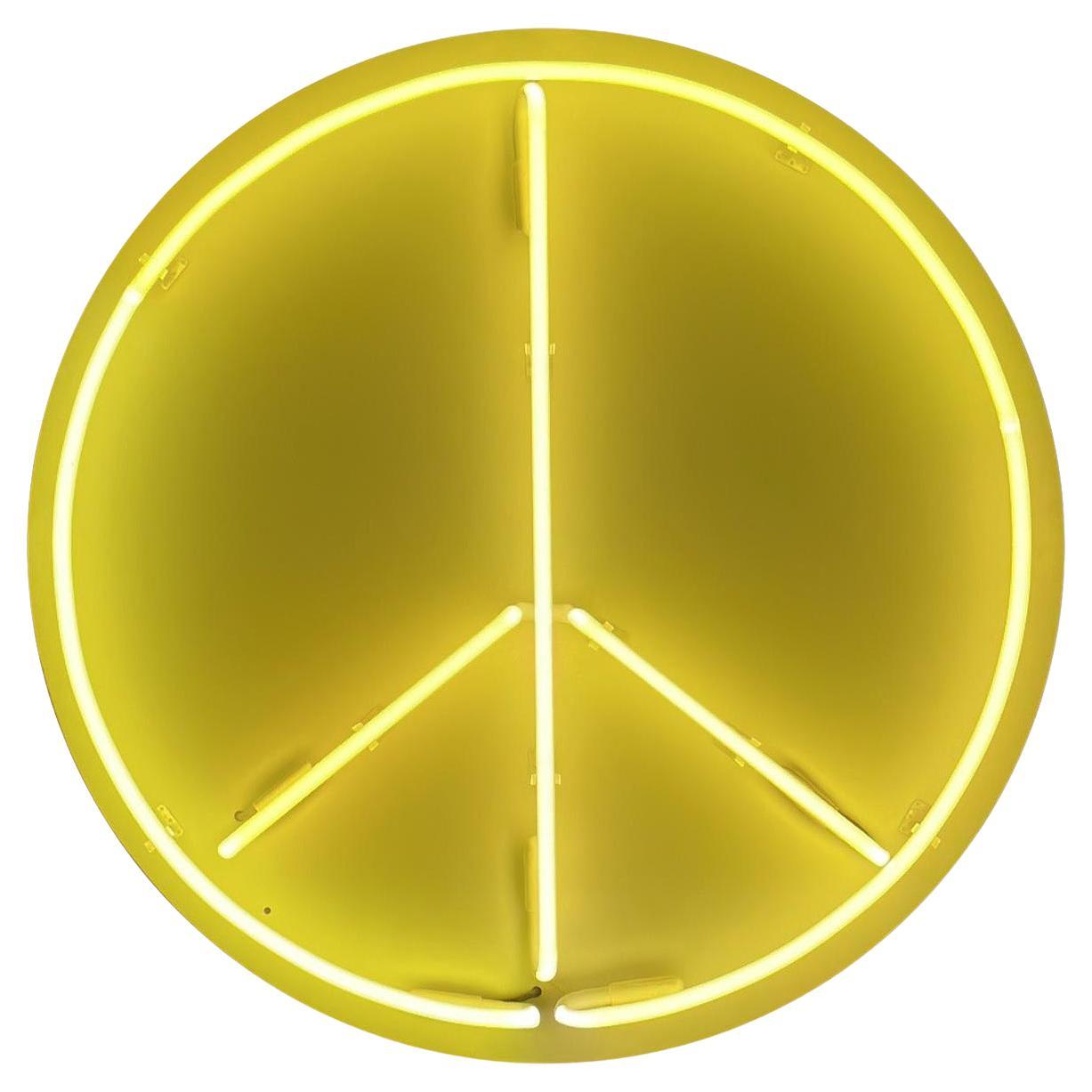  PEACE sign. Wall Neon sculpture For Sale