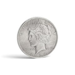 Peace Silver Dollar 1924, United States 90 Percent Silver Coin