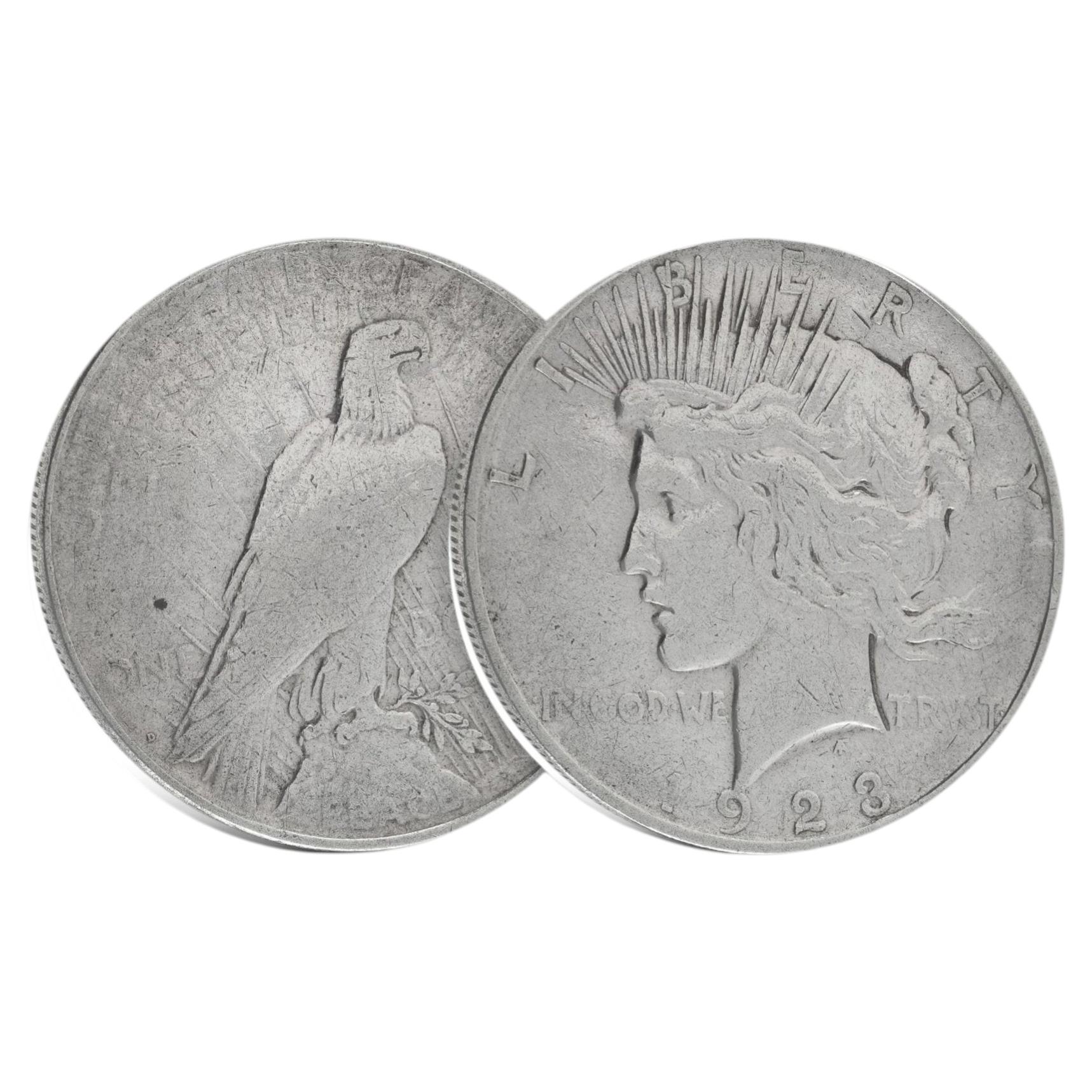 Peace Silver Dollar 1926 D Denver, Semi Key Date United States Silver Coin