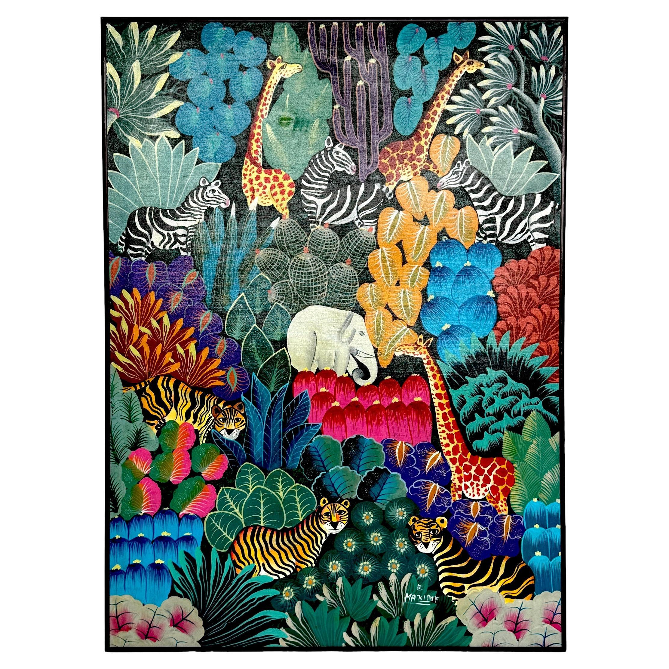 'Peaceable Jungle' by E. Maxime  For Sale