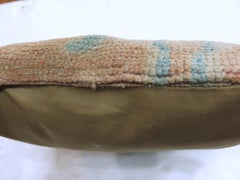 Peach and Teal Turkish Rug Pillow