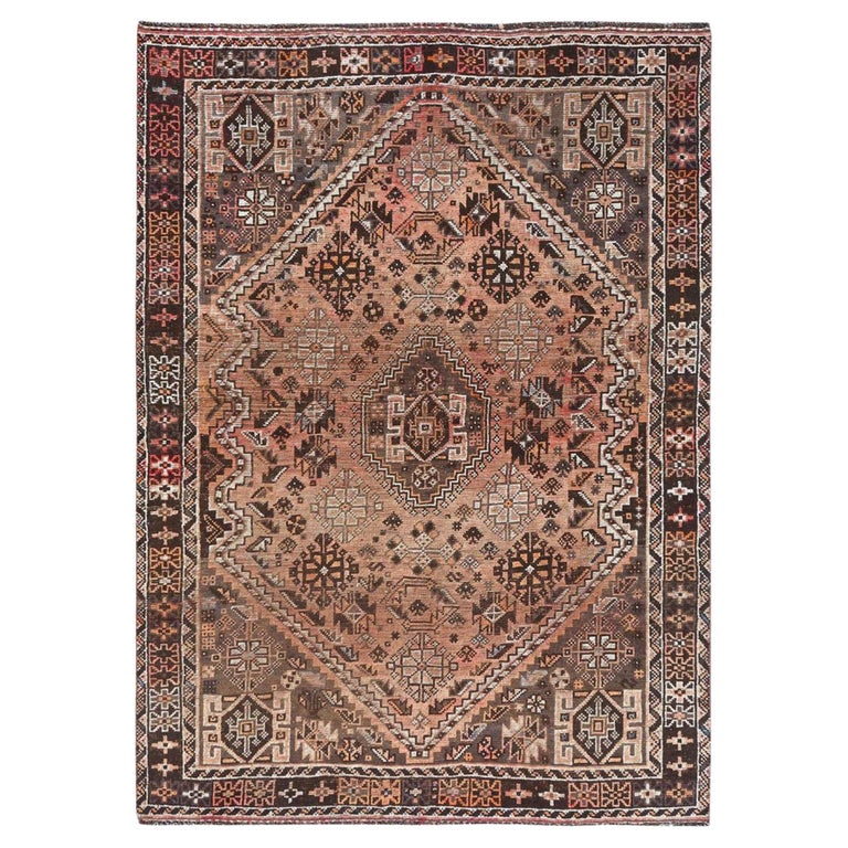 Tapis Oriental Vintage Main Nue 198x113cm Gris Boue - Neuf Avec Étiquettes