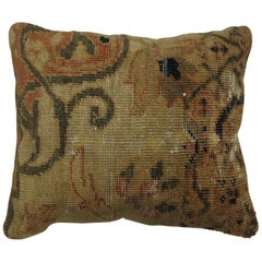 Peach Khaki Antique Sultanabad Pillow