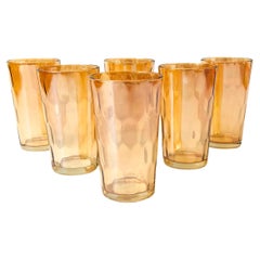 Bicchieri Peach Luster - Set di 6 bicchieri