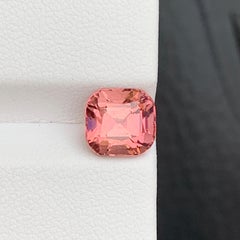 Peach Pink Cushion Cut Tourmaline Gemstone for Ring & Pendant Jewelry