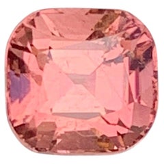 Peach Pink Cushion Cut Tourmaline Gemstone for Ring & Pendant Jewelry