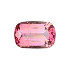 Peach Pink with Raspberry Pink Long Cushion Cut Tourmaline Gemstone for Ring