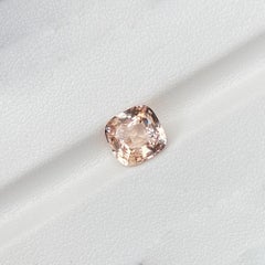 Peach Sapphire 3.16 ct Cushion Natural Unheated, Loose Gemstone