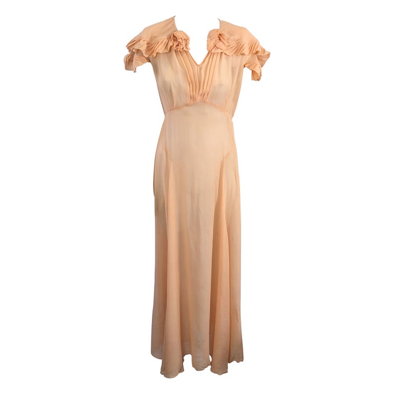 knee length dresses for ladies ARLETA Champagne Beaded Gown & Cape - Glamorous Elegance