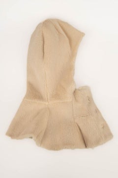 Peachoo + Krejberg Beige Rabbit Hood