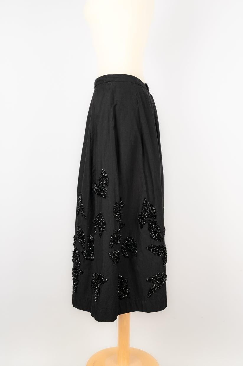Women's Peachoo + Krejberg Black Cotton Skirt For Sale