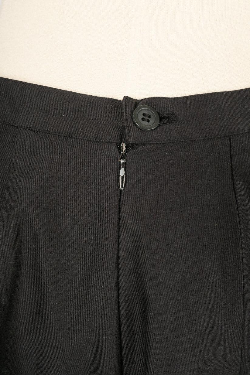 Peachoo + Krejberg Black Cotton Skirt For Sale 2