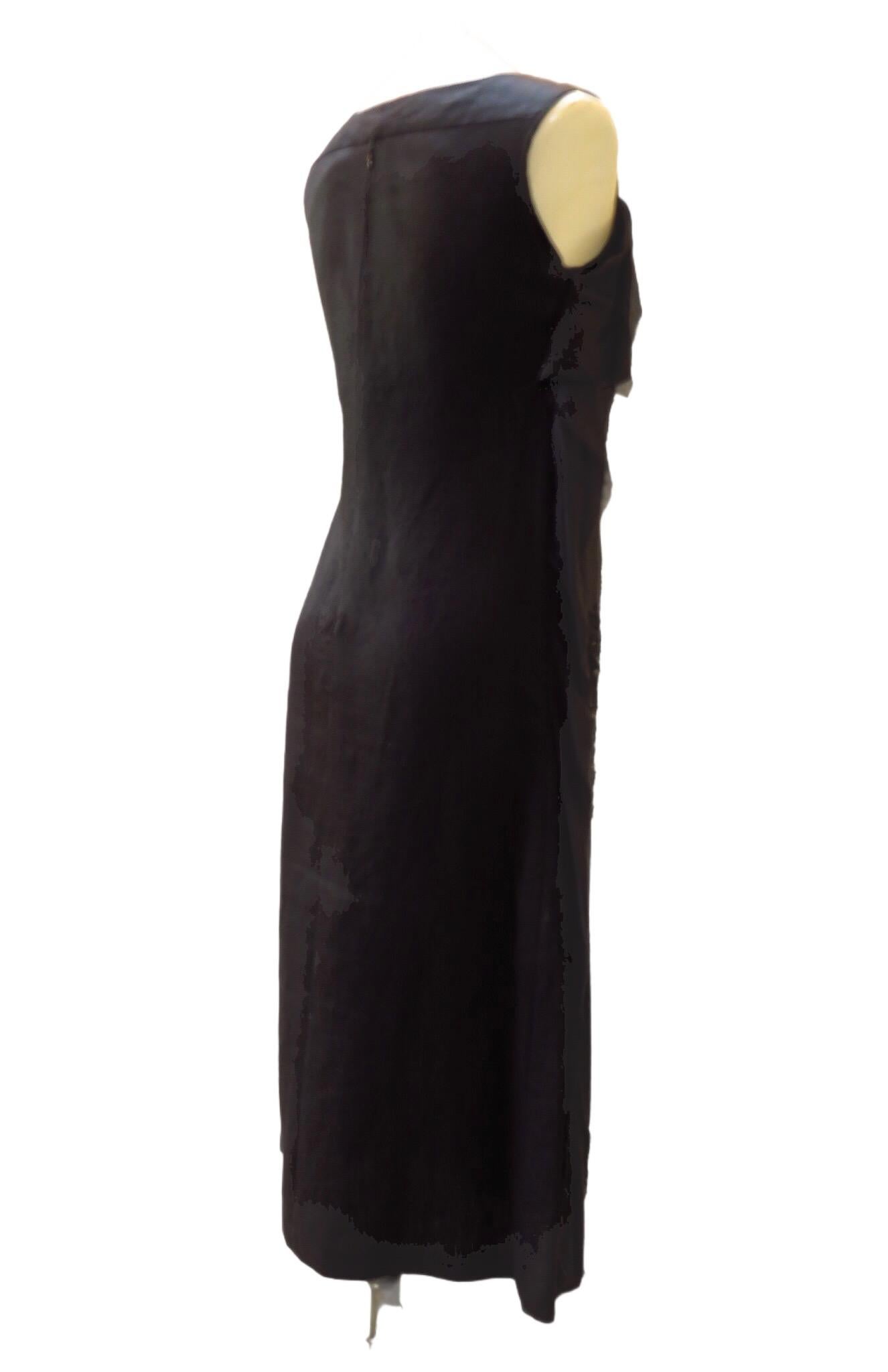 Black Peachoo + Krejberg Hand-Embroidered Dress For Sale