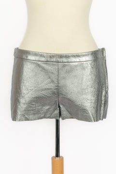 Peachoo + Krejberg leather shorts