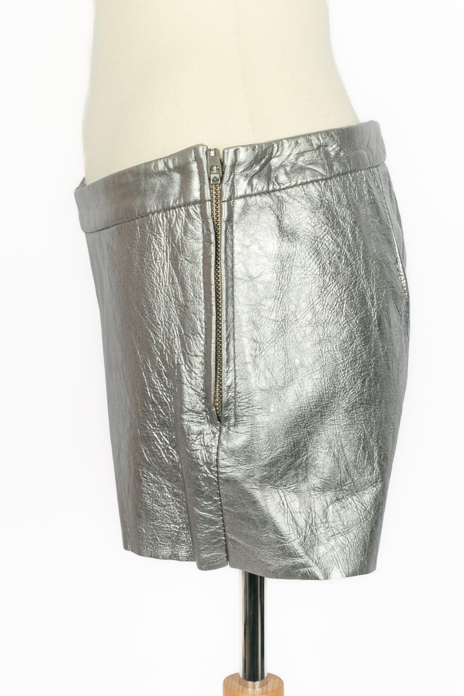 Short en cuir Peachoo + Krejberg Pour femmes en vente