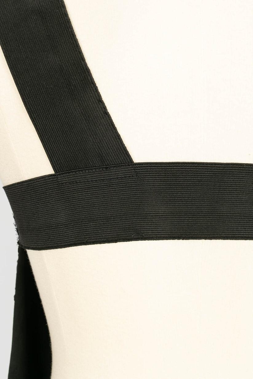 Peachoo + Krejberg Top in Black Sequin with Bare Back For Sale 3