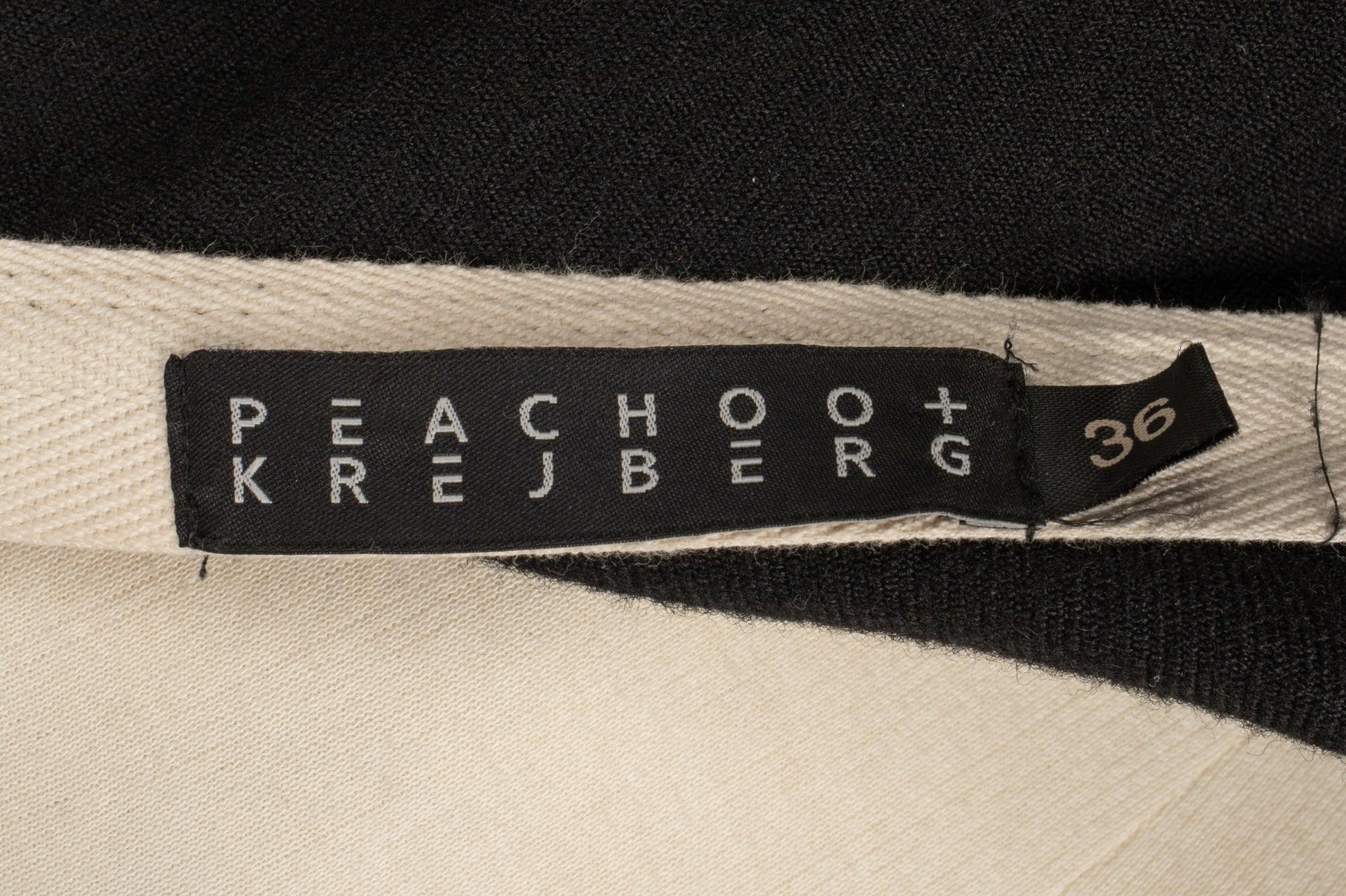Peachoo + Krejberg Capo in lana nera impunturato in vendita 2