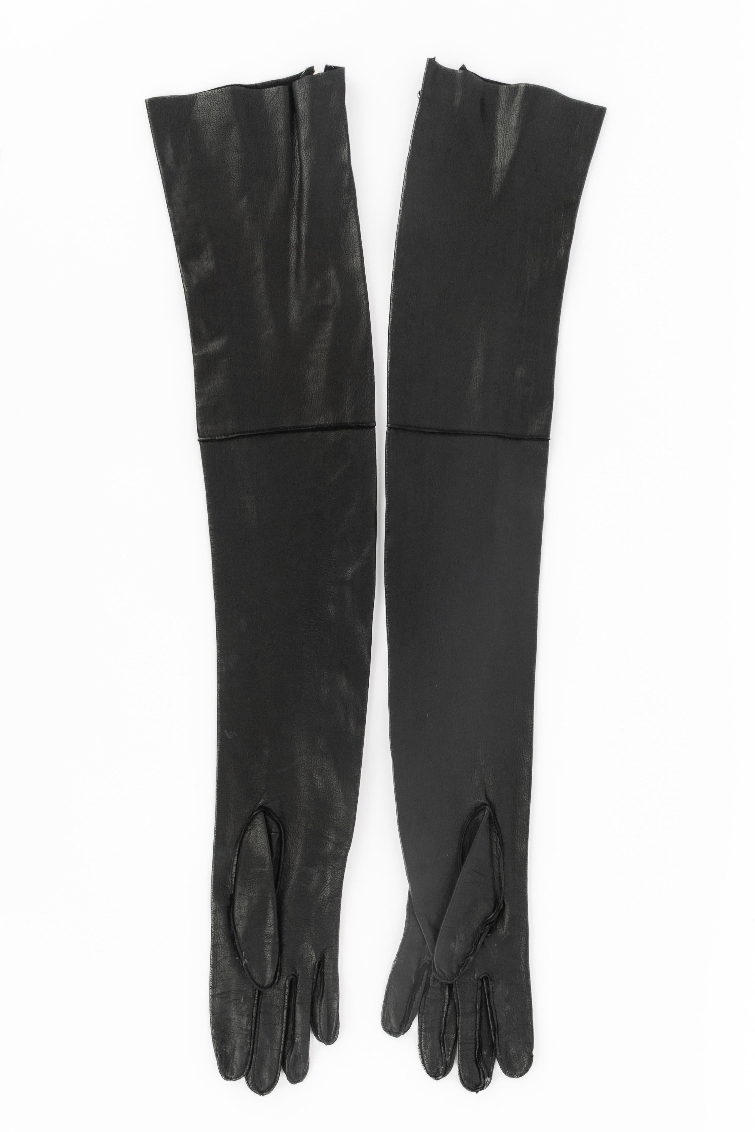 Guantes de piel Peachoo+Krejberg Negro en venta